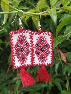 Handmade earrings with beautiful colors and embroidery  Bohemian and fashionable , one-of-a-kind earrings that i am sure would bring smile on you  Free shipping  Happy shopping! Smile On, Tassel Earrings, Handmade Earrings, Hand Embroidered, Boho Chic, Beautiful Colors, Tassels, Happy Shopping, Jewelry Earrings