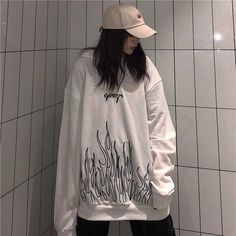 Age: Ages 18-35 Years OldCollar: O-NeckModel Number: sweatshirt womenWeight: 400g Streetwear Plus Size, Egirl Style, Harajuku Hoodie, Plus Size Winter Outfits, Harajuku Sweatshirt, Denim Decor, Korean Streetwear, Loose Hoodie, Plus Size Summer Outfit