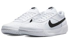 Nike Zoom Court Lite 3 'White Black' DH0626-100 (SNKR/Low Top/Non-Slip/Breathable/Tennis Shoe/Shock-absorbing) Classic Summit White Sneakers For Sports, White Tennis Sneakers With Perforated Toe Box, White Tennis Sneakers With Branded Insole, White Mid-top Tennis Sneakers, White Athleisure Sneakers For Tennis, Nike White Tennis Sneakers, Nike Tennis Sneakers, White Nike Sneakers For Tennis, Nike Tennis Sneakers With White Sole