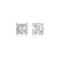 4.88 Cttw Asscher Cut Diamond 14K White Gold Stud Earrings. The diamonds are GIA Certified as J and M in Color and SI1 in Clarity. Visit our Dallas Showroom to shop this piece and many more from our Earrings Collection. Fine Jewelry Earrings With Diamond Accents In Octagon Shape, Octagon Earrings With Diamond Accents Fine Jewelry, Octagonal Earrings With Diamond Accents, Gia Certified Asscher Cut Diamond Earrings For Wedding, Anniversary Diamond Earrings With Octagon Accents, Elegant Octagon Brilliant Cut Earrings, Fine Jewelry Octagon Diamond Earrings, Formal White Gold Octagon Earrings, Formal Octagon White Gold Earrings