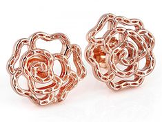 Timna Jewelry Collection™ Copper Flower Shape Stud Earrings. Measures Approximately 0.58"L x 0.58"W. Push Backs. Polishing Cloth Included. Rose Gold Flower Shaped Jewelry For Spring, Rose Gold Flower-shaped Jewelry For Spring, Elegant Rose Jewelry For Spring, Pierced Rose Gold Flower Earrings, Rose Gold Flower Shaped Earrings For Spring, Spring Rose Gold Flower Earrings For Pierced Ears, Spring Rose Gold Flower Shaped Earrings, Spring Rose Gold Flower-shaped Earrings, Rose Gold Earrings With Rose Flower Design