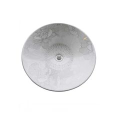 If you want a truly unique installation for your restroom, try this beautiful Kohler Empress Bouquet on Conical Bell Vessel Bathroom Sink (K-14223-SMC-0) and save when you get it at PlumbersStock. You will love the way it transforms your master bathroom. There are lots of different faucet styles you could choose to go with this sink, so get creative with your design.As Kohler puts it, The Empress Bouquet design offers a modern interpretation of 18th-century Chinese print work. The exquisite floral motif with gold and platinum detailing embellishes this Conical Bell vessel sink. Each basin showcases a slightly different variation of the pattern, creating a one-of-a-kind focal point for your bath or powder room. Chinese Prints, Vessel Bathroom Sink, Bouquet Design, Vessel Sinks, The Empress, Vessel Sink, Powder Room, Sale Price, Bathroom Sink