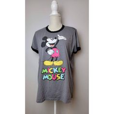 Disney Mickey Mouse Size Large T Shirt Gray With Colorful Spell Out. Great Preowned Condition Non Smoking Home Our Items Are For Anyone Who Loves Modern And Vintage Style. We Sell Clothes, Collectibles, Accessories, Office Supplies And Home Goods That Are New With Tags Or Preowned. Our Goal Is To Provide You With The Items Your Closet, Office Or Household Needs At Prices You Can Afford. Please Click On My Seller Profile To See Additional Items We Have For Sale. Large T Shirt, Closet Office, Selling Clothes, Disney Shirts, Disney Mickey Mouse, Disney Parks, Disney Mickey, Vintage Style, Office Supplies