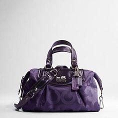 Coach purses my newest love. Coach Bags Outlet, Purple Purse, Handbag Stores, Hairstyle Trends, Coach Handbag, Purple Love, All Things Purple