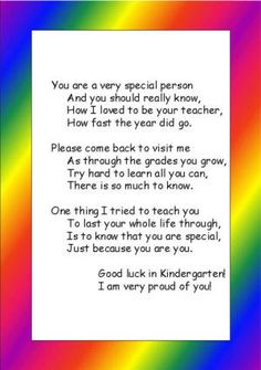 a rainbow colored background with a poem written in it