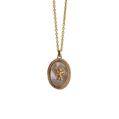 Stainless steel chain, plated with 14k gold Wild Moon, Gold Coin Necklace, Moon Dust, Inner Goddess, Necklace Brands, Green Gems, Gold Coin, Coin Necklace, Gold Coins