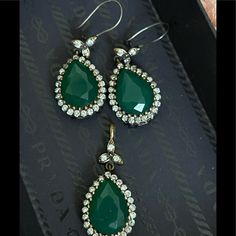 Hurrem Sultan Turkish Silver Emerald Set. Earrings And Charm Hurrem Sultan Jewellery, Emerald Set, Hurrem Sultan, Set Earrings, Turkish Jewelry, Dream Life, Silver 925, Emerald, Women Jewelry