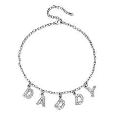 Silver plated Name engraved 9" adjustable alloy chain Polished finishing Handmade craft