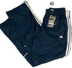 Adidas Cotton Gym Pants, Casual Adidas Workout Pants, Adidas Casual Workout Pants, Sportswear Blue Pants With Three Stripes, Blue Adidas Jogging Bottoms, Blue Three-stripe Sportswear Pants, Blue Three-stripes Sportswear Pants, Blue Sportswear Pants With Three Stripes, Blue Sportswear Joggers With Three Stripes