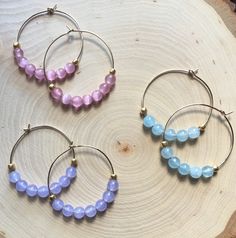 Beaded hoop earrings, your choice of lavender quartz, blue jade or pink cats eye gold filled hoop earrings each measuring 1&1/2 inches. Handmade and very comfortable. Trendy 14k Gold Filled Dangle Jewelry, Nickel-free Small Hoop Earrings In 14k Gold Filled, Trendy Nickel-free 14k Gold Filled Jewelry, Hypoallergenic Pink 14k Gold Filled Jewelry, Trendy 14k Gold-filled Dangle Jewelry, Pink 14k Gold Filled Dangle Jewelry, Trendy 14k Gold Filled Round Jewelry, Trendy 14k Gold Filled Jewelry, Trendy Hypoallergenic 14k Gold-filled Jewelry