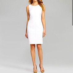 Antonio Melani Annelie Dress Ivory Sunset Heights Size 12 Brand New With Tags! But Has Flaw! Small Dots On Upper Front. Not Sure What This Is Or If It Will Come Out! I Can’t Wash Since It’s New With Tags! Priced To Reflect! Open To Reasonable Offers! Bundle & Save Same Day Shipping! Hu White Sheath Dress For Office, Classic White Sheath Mini Dress, Classic White Sheath Midi Dress, White Sheath Dress For Work, Lined White Dresses For Work, White Lined Dress For Work, White Lined Mini Dress For Work, Green Lace Midi Dress, Earth Tone Dress