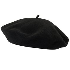 Black Beret Hat, Black Berets, French Beret Hat, French Hat, Black Solid Color, Black Beret, Mode Emo, Mens Hats Fashion, Woolen Hat