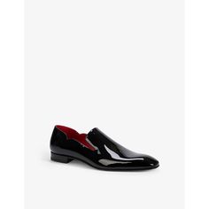 Find CHRISTIAN LOUBOUTIN Dandy Chick Patent-leather Loafers Eur 40.5 / 6.5 Uk on Editorialist. 100% leatherMade in ItalyTrue to sizeProduct care - The red lacquer of the soles wears out with use. This is not a manufacturing defect; it is simply normal wear and tear. Christian Louboutin strongly recommends that its customers consult a professional in leather care or a shoemaker for specific care advice. In order to keep your shoes in good condition, the following leather care is recommended:Keep Formal Slip-on Loafers With Red Sole, Slip-on Patent Leather Dress Shoes With Almond Toe, Luxury Formal Wingtip Slip-ons, Classic Brogue Loafers For Party, Classic Party Loafers With Brogue Detailing, Fitted Patent Leather Loafers With Leather Sole, Classic Wingtip Loafers For Party, Formal Closed Toe Slip-ons With Leather Sole, Semi-formal Fitted Patent Leather Loafers