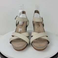 Hush Puppies Womens Block Heel Sandal Color Beige Size 10 Us 42 Eur 8 Uk New Without Box, In Perfect Smoke-Free Home Condition. Beige Ankle Strap Wedge Sandals With Buckle, Beige Ankle Strap Wedge Sandals With Buckle Closure, Beige Adjustable Ankle Strap Wedge Sandals, Beige Wedge Sandals With Buckle Closure, Cream Adjustable Wedge Heel Sandals, Adjustable Cream Wedge Heel Sandals, Cream Wedge Sandals With Heel Strap And Round Toe, Beige Sandals With Medium Width And Round Toe, Beige Round Toe Wedge Sandals With Buckle Closure