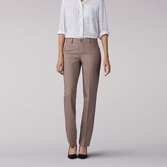 The secret may be out, but thanks to our hidden, shaping panel, you’re all in. Previously known as Perfect Fit, our Secretly Shapes Regular Fit Straight Leg Pant features a patented tummy panel for a slimmer, trimmer look&feel. Features include wrinkle-resistant twill and a patented, hidden panel that lifts, shapes and slims. 49% Cotton/47% Poly/4% Spandex. Light Fawn. 10 W / L L. Pattern: Premium Work Pants With Pressed Crease, Affordable Straight Leg Work Pants, Luxury Straight Leg Work Pants For Formal Occasions, Womens Work Pants Straight Leg, Luxury Straight Leg Chinos For Business Casual, Luxury Straight Work Pants For Business Casual, Luxury Slim Fit Dress Pants For Office, Luxury Slim Fit Bottoms For Office Wear, Luxury Slim Fit Pants For Work