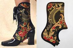 An interesting alternative to boots! Mode Steampunk, Ankle Braces, Shoe Cover, Idee Cosplay, Steampunk Diy, Steampunk Accessories, Steampunk Costume, Steampunk Style