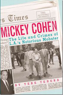 the front page of a newspaper with an image of mickey cohen