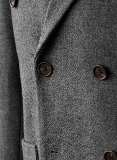 Create your own ideal style, making it unique for yourself and identifiable for others with our Gray Heavy Tweed Jacket. Crafted from pure wool, the gray shade has a very friendly vibe and is a definite keeper for all your important occasions. 
 
Look Includes   Gray Heavy Tweed Fabric  Double Breasted Jacket Style   Wide Peak Lapel (3.75")    Faux Horn Brown  Buttons  Double Vent  Four Cuff Buttons    Click 'Customize Now' to modify the look if needed.  
 
Lining: Viscose; Dry Clean. Wool Outerwear With Herringbone Pattern And Suit Collar, Gray Single-breasted Wool Coat, Gray Wool Coat With Button Closure, Gray Wool Single-breasted Outerwear, Formal Gray Wool Tweed Jacket, Gray Wool Tweed Jacket For Formal Occasions, Classic Gray Wool Coat For Fall, Tailored Gray Wool Tweed Jacket, Gray Wool Tweed Jacket