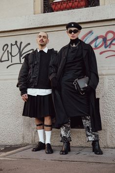 Genderless Outfit, Gender Fluid Fashion, Kilt Outfits, Look Grunge, Genderless Fashion, Punk Outfits, Mode Inspo