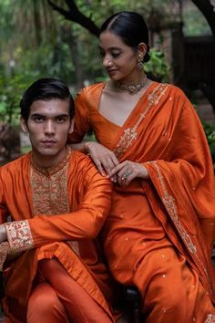 Shop for Deepthee Orange Silk Yoke Embroidered Kurta And Churidar Set for Men Online at Aza Fashions Designer Wear Orange Dupatta With Intricate Embroidery, Designer Orange Dupatta With Intricate Embroidery, Orange Saree With Intricate Embroidery, Orange Bollywood Traditional Wear With Intricate Embroidery, Bollywood Style Orange Traditional Wear With Intricate Embroidery, Orange Embroidered Sets For Festivals, Orange Embroidered Festival Sets, Designer Orange Raw Silk Kurta, Orange Raw Silk Kurta For Designer Wear