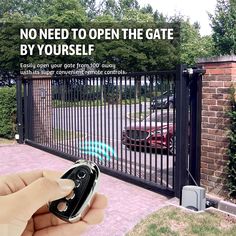 easy to install and awesome to have so you dont have to keep getting off and on the car to open your gate Automatic Sliding Gate, Sliding Gate Opener, Gate Motors, Gate Kit, Sliding Gate, Automatic Gate