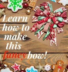 "Learn how to make this large fancy bow, using the EZ Bow Maker! In this video tutorial I will show you just how easy it is to make a fancy bow. These bows are perfect for wreaths, swags, lanterns, gifts, Christmas tree toppers and so much more. This tutorial will give you easy to follow, step by step instructions for how to make a bow.  This listing is for a VIDEO TUTORIAL. In this tutorial I will teach you step by step how to make a bow using the EZ Bow Maker. This listing does not include mat Tree Topper Bow Tutorial, Make A Wreath Bow, Easy Bow Tutorial, Ez Bow Maker, Diy Wreath Bow Tutorial, Making Bows For Wreaths, Diy Gift Bow, Bow Tree Topper, Bow Making Tutorials