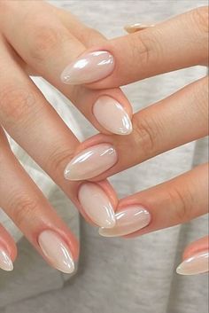 Milky White With Chrome Nails, Milky White Nails Chrome, Milky White Nails With Chrome, Milky Chrome Nails, Milky Nails With Glitter, Opi Milky White, Milky White Nails With Glitter, Milky White Chrome Nails, Pearl Chrome Nails