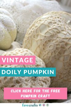 vintage dolly pumpkins with text overlay that reads vintage dolly pumpkin click here for the free pumpkin craft