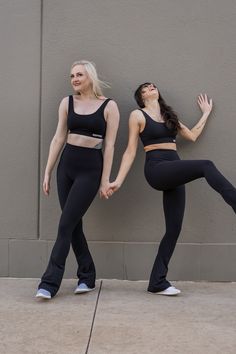 Elevate your workout routine with our Flare Leggings. These leggings are squat-proof and made to withstand even the toughest workouts. The ultra-soft and breathable fabric ensures comfort, making them the ideal workout gear. Sporty Fitted Wide Leg Activewear, Fitted Wide Leg Activewear For Loungewear, Sporty Wide Leg Fitted Activewear, Sporty Wide-leg Fitted Activewear, Fitted Wide Leg Loungewear Activewear, Casual Flare Yoga Leggings, Fitted Wide Leg Activewear For Sports, Casual Flared Activewear For Yoga, Wide Leg Fitted Activewear For Sports