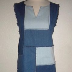 Nanette Lepore Misses Sizes Fashion Denim Dress Blue Denim In Color With All Over Patchwork Sleeveless Split Neckline Hidden Back Zipper 100% Cotton Nwt Casual Cotton Sleeveless Dress With Patchwork, Casual Cotton Sleeveless Patchwork Dress, Casual Cotton Patchwork Sleeveless Dress, Casual Sleeveless Patchwork Dress, Blue Patchwork Casual Denim Dress, Medium Wash Patchwork Denim Dress, Casual Blue Denim Patchwork Dress, Blue Patchwork Denim Top, Blue Denim Patchwork Top