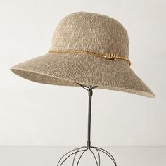 Taupe Colored 100% Cotton "Cabrini" Floppy Hat With Gold Braided Detail. Perfect For Spring & Summer! New With Tags. Gold Flat Brim Sun Hat For Beach, Gold Flat Brim Hat For The Beach, Gold Short Brim Sun Hat For Beach, Elegant Natural Color Bucket Hat, Chic Gold Wide Brim Sun Hat, Chic Gold Wide Brim Straw Hat, Chic Gold Beach Hat, Gold Fedora Sun Hat For Summer, Chic Beige Adjustable Cloche Hat