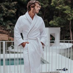 Wrap yourself up in luxurious comfort with our oversized deluxe cotton bathrobe. Made from plush velour, this ultra-soft robe feels like fancy day spas and five-star hotels.  Whether you’re after a robe to wear as you hang on the couch, a coverup poolside, or an extra layer of warmth on cold nights, our Organic Cotton Velour Robe is set to become a loungewear staple.  With a plush velour outer and soft terry inner this bathrobe is cozy and ultra-absorbent. The long length and generously oversize Luxury Long Sleeve Robe For Loungewear, Day Spas, Cotton Bathrobe, Soft Robes, Summer Color Palette, August Birthstone Jewelry, July Birthstone Jewelry, Cold Nights, Five Star Hotel