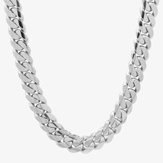 20mm Silver Cuban Link ChainElevate your look with this 20mm Silver Cuban Link Chain, handcrafted in Miami for a touch of luxury and class. Silver Cuban Link Chain, Celebrate Success, Gold Cuban Link Chain, Link Design, Box Clasp, Creating Jewelry, Solid Gold Jewelry, Cuban Link Chain, Cuban Link