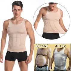 Abdomen Chest Slimming Shapewear for Men, Men Corset, Compression Shirt, Man Boob Compression Shapewear. Men Shapewear Chest Compression Shirt, Gynecomastia, Moobs, Slimming Body Shaper Vest, Abdomen Chest Slim Shirt. GYNECOMASTIA CHEST COMPRESSION : Provides an immediate chest slimming appearance. Doesn’t lose its compression binding. Our men's chest compression shirt binders are made to provide a slimming looking chest and abs underneath all kinds of clothing EXTRA TIGHT : Seamlessly fit into Men Corset, Compression Shapewear, Compression Vest, Slim Shapewear, Compression Wear, Slim Vest, Compression T Shirt, Compression Shirt, Toned Body