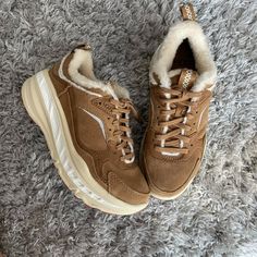 Please Select The Size You Need , Size 5 Available. New No Box Included Questions? Leave A Comment Below! Brown Suede Walking Sneakers, Brown Suede Sneakers For Walking, Brown Suede Outdoor Sneakers, Brown Suede Sneakers For Outdoor, Platform Ugg, Chunky Platform Sneakers, Ugg Sneakers, Slip On Tennis Shoes, Women Slip On Sneakers