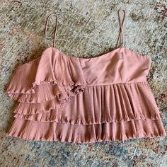 Baby Pink Zara Ruffle Crop Top Brand New With Tags. Size Is Xxl But Fits Closer To A L/Xl Ruffle Crop Top, Zara Tops, Baby Pink, Crop Top, Zara, Womens Tops, Crop Tops, Brand New, Tags