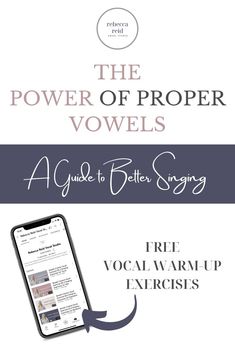 the power of proper vows guide to better singing, free vocal warm - up exercises