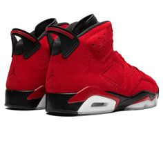 The Air Jordan 6 Retro ‘Toro Bravo’ is a bold and dynamic addition to the Air Jordan lineage, offering a striking red suede upper that demands attention. This eye-catching design is not just about aesthetics; it’s crafted for peak performance and comfort. With a cushioned sole and innovative support structures, the shoe ensures optimal comfort [...] Red Lace-up Sneakers With Rubber Heel Cap, Red High-top Sneakers With Rubber Heel Cap, University Red Leather Basketball Shoes With Boost Midsole, Red Leather Basketball Shoes For Streetwear, Red Suede Sneakers With Cushioned Footbed, Red Suede Sneakers With Boost Midsole, University Red Leather Jordan Shoes For Streetwear, Sporty Red Leather Jordan Shoes, Red Leather Jordan Shoes For Streetwear