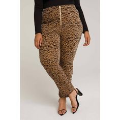 Suit Pants By Good American Leopard Print In "Caramel" Brown Color Printed Velvet Fabric Construction Straight Fit Leg Front Zipper High Rise Waist Ankle Cuff Zippers Welt Back Pockets Size Women's 18 Item Is In New Condition With Tags. No Obvious Flaws. Tags: Leopard Print Animal Print Cheetah Mid Weight Boho Bohemian Gypsy Chic Fringe Festival Retro Career Office Professional Unique Printed Pattern Plus Size High Waist Leopard Print Bottoms For Work, Leopard Print High Waist Bottoms For Work, Brown Workwear Bottoms With Zipper Closure, Fitted High Rise Leopard Print Bottoms, High Waist Leopard Print Bottoms For Fall, Fitted High-rise Leopard Print Bottoms, High Waisted Leopard Print Bottoms For Fall, Printed Velvet Fabric, Leopard Pants