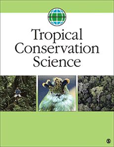 the book cover for tropical conservation science with pictures of plants and animals in green background