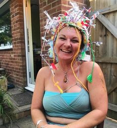 Our Eco crazy/funky hats are the perfect fun addition to your coronation celebrations this May! Each hat is made of 100% recycled plastic waste and has 40 LED solar powered string lights. Party in the day & glow in the night!  When you have finished the party, the eco hat can then be upcycled and used as a colorful & unique hanging basket in your home! One product, two uses! Here at Care4Basket we support the women of Upper East Ghana. Their lives have been affected by climate change and drought, so we provide them with employment & a fair wage to ensure they can live the best life possible. Our talented handweavers create each of our unique products with a lot of love and care. Please join us on our mission to create a better world and a better future for all. Fun Carnival Costume Hats And Headpieces, Fun Carnival Festival Costume Hats And Headpieces, Mexican Fancy Dress, Hot Dog Pizza, Christmas Party Hats, Crazy Hat, Lights Party, String Lights Party, Funny Dresses