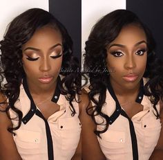 Beauty marked by Joelle. Houston MUA. African American makeup. African American Braided Hairstyles, Prom Hairstyle, Natural African American Hairstyles, African American Braids, American Hairstyles, Women Lipstick