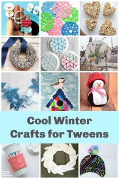 Check out our collection of creative winter crafts for tweens and older kids. A little more challenging for the big kids. #craftsfortweens #wintercrafts #wintercraftsforkids #wintercraftsfortweens #wintercraftsforteens #kitchencounterchronicles Holiday Crafts For Older Kids, Winter Crafts For School Age Kids, Christmas Crafts For Older Kids To Make, Christmas Crafts For Big Kids, Christmas Craft For Older Kids, Winter Crafts For Older Kids, Crafts For Big Kids, Winter Activities For Teens, Christmas Crafts For Older Kids