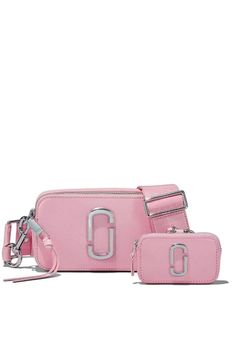 Featuring a logo plaque, a band with a printed logo, silver-tone hardware, a top zip fastening, an adjustable and removable shoulder strap, an internal divided compartment, an internal slip pocket and a slip pocket to the rear, a removable Snapshot nano charm. Composition leather 100% Pink Shoulder Bag With Logo Hardware For Travel, Functional Rectangular Shoulder Bag With Logo Hardware, Pink Travel Shoulder Bag With Logo Hardware, Cute Marc Jacobs Bags, Functional Rectangular Bag With Silver-tone Hardware, Marc Jacobs Pink Snapshot Bag, Modern Pink Shoulder Bag With Logo Hardware, Marc Jacobs Side Bag, Marc Jacobs Pink Purse