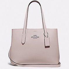 New With Tags: Coach Leather Avenue Carryall Shoulder/Crossbody Bag. Model: F48733 Color: Grey Birch/Midnight Details: Double Face Leather Center Zip Compartment Snap Closure, Fabric Lining Handles With 8 1/2" Drop Detachable Strap With 19 1/2" Drop For Shoulder Or Crossbody Wear 13" (L) X 9 3/4" (H) X 5 1/2" (W) Bag Model, Coach Leather, Double Face, Kate Spade Top Handle Bag, Coach Bags, 4 H, Snap Closure, Crossbody Bag, Top Handle Bag