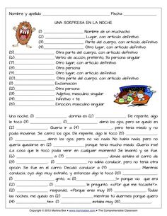 the spanish language worksheet for children to learn how to read and understand animals