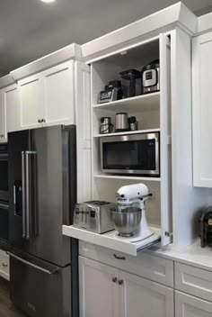 the kitchen is clean and ready for us to use in its new owner's home