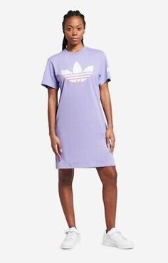 Great Shopping Adidas Originals Women's Long Dress T-shirt RRP ๏ฟฝ49.99, Stunning Womens Dresses Adidas T-shirt For Spring Streetwear, Cotton Graphic Print T-shirt Dress With Short Sleeves, Fitted Purple T-shirt For Spring, Casual Cotton T-shirt Dress For Spring, Relaxed Fit Crew Neck T-shirt Dress For Spring, Sporty Adidas Cotton Dress, Fitted Cotton T-shirt Dress With Crew Neck, Cotton Dresses For Streetwear, Casual Knee-length Graphic Print Dresses