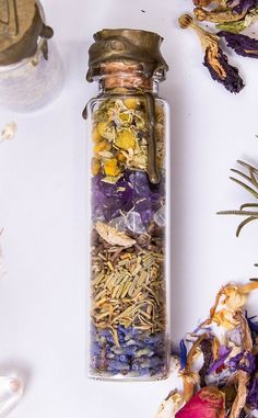 Witch Blended Spell Jar | Sweet Dreams-Aether-Tragic Beautiful Full Moon Water, Improve Your Memory, Moon Water, Magic Herbs, Spell Jar, Valerian Root, Mini Jars, Your Person, Potion Bottle