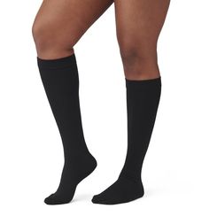 Medline CURAD Compression Socks, Knee High, BlackHospital-quality compression hosiery made of a comfortable nylon/spandex/cotton blend provide gentle support plus light, graduated compression. Unisex knee high compression dress socks in black, with 8-15, 15-20, and 20-30 mmHg compression options.Compression socks provide gentle support, reduce swelling, and improve circulation in ankles and calves.Graduated compression helps to decrease discomfort and tiredness from long hours of standing or sitting.Unisex fit made from a nylon and spandex blend.Compression level: Please consult a physician to recommend the compression level best suited for your condition.8-15 mmHg.15-20 mmHg.20-30 mmHg.Sizing:Please refer to the size guide in the product images.Precise measurement = accurate measurement = Water Resistant Shoes, Medical Shoes, Socks Knee High, Wound Dressing, Reduce Swelling, Slip Resistant Shoes, Hair Nets, Cut Resistant Gloves, Cotton Gloves